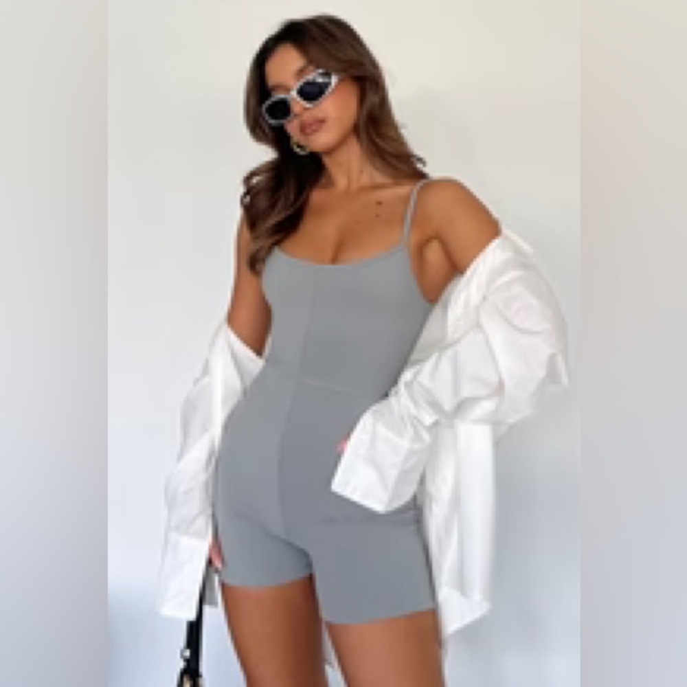 White Fox Clearly Into You Playsuit
